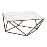 Tintern Coffee Table, White-Furniture - Accent Tables-High Fashion Home