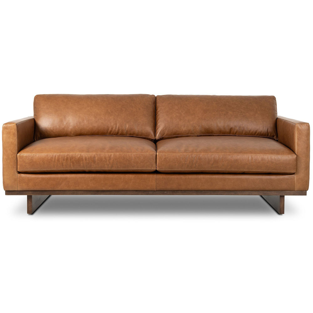 Everly Leather Sofa, Sonoma Chestnut by Four Hands