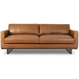 Everly Leather Sofa, Sonoma Chestnut by Four Hands