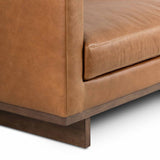 Everly Leather Sofa, Sonoma Chestnut by Four Hands