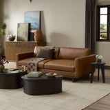 Everly Leather Sofa, Sonoma Chestnut by Four Hands