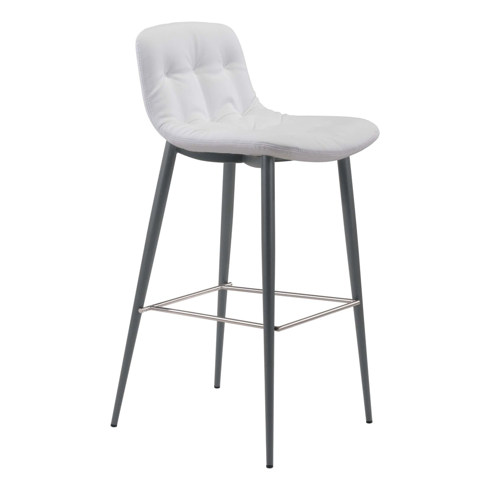 Tangiers Bar Stool, White, Set of 2-Furniture-High Fashion Home