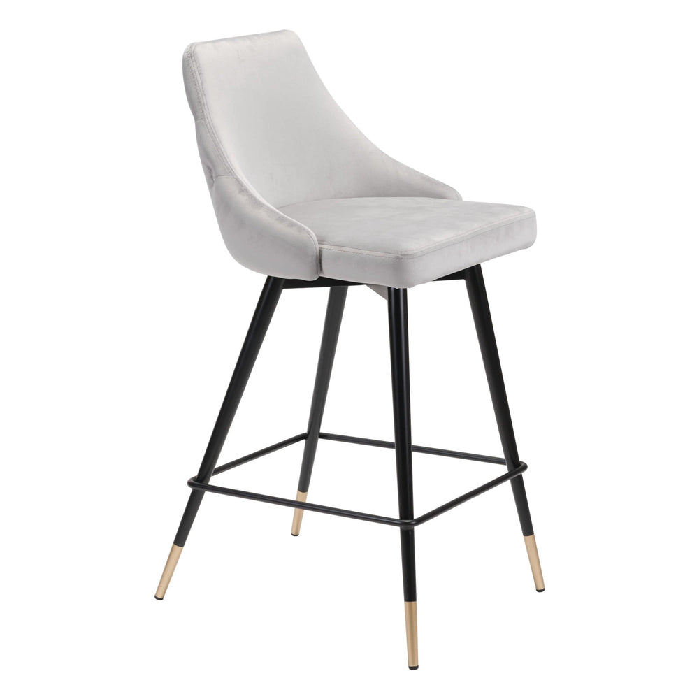 Piccolo Counter Stool, Gray-Furniture-High Fashion Home