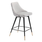 Piccolo Counter Stool, Gray-Furniture-High Fashion Home