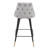 Piccolo Counter Stool, Gray-Furniture-High Fashion Home