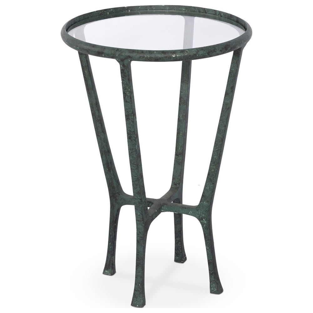 Creighton End Table, Green Verdigris by Four Hands — PRM_1