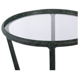 Creighton End Table, Green Verdigris by Four Hands — DET_1