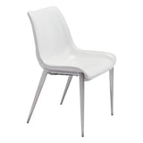 Magnus Dining Chair, White Legs by Zuo