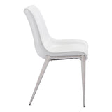 Magnus Dining Chair, White, Set of 2-Furniture - Dining-High Fashion Home