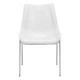 Magnus Dining Chair, White, Set of 2-Furniture - Dining-High Fashion Home