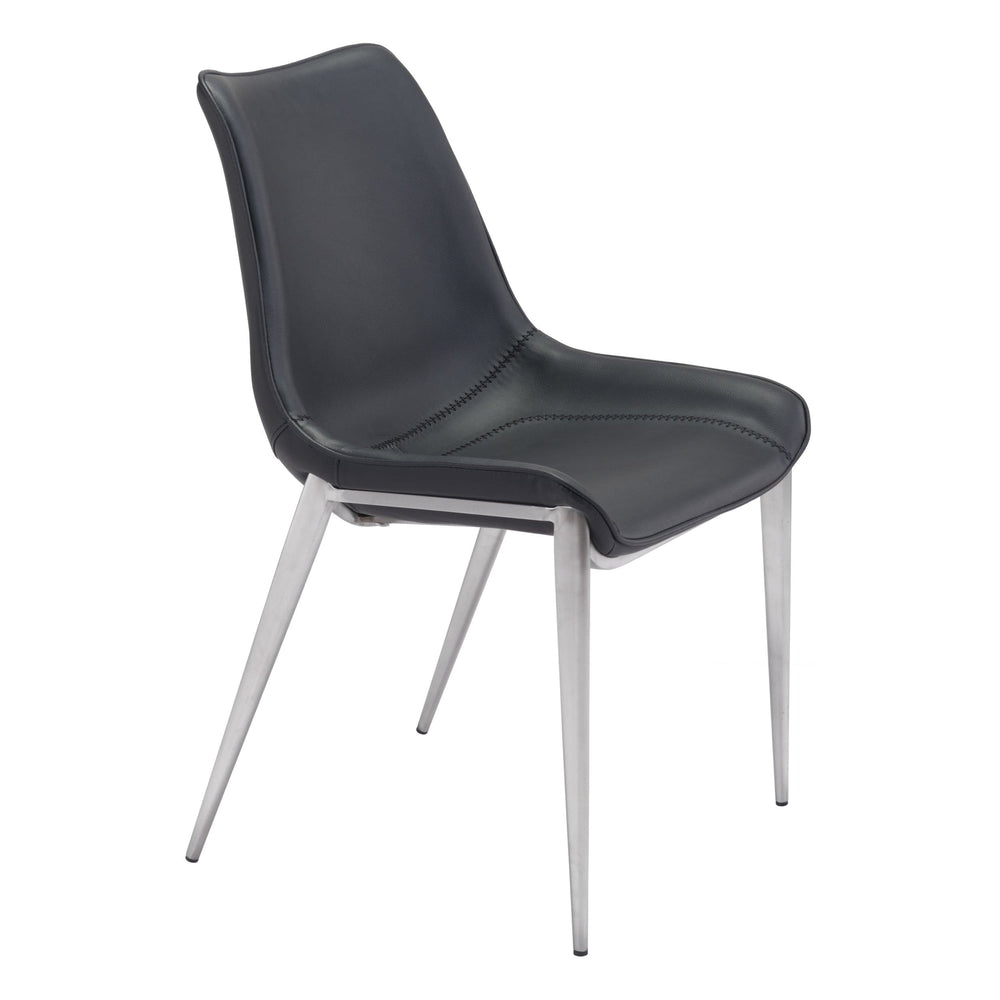 Magnus Dining Chair, White Legs by Zuo