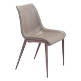 Magnus Dining Chair, Brown Legs by Zuo