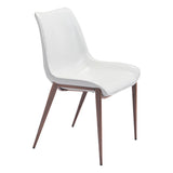 Magnus Dining Chair, Brown Legs by Zuo