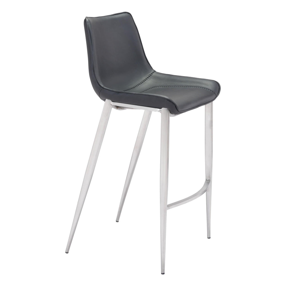 Magnus Barstool, Black, Set of 2-Furniture-High Fashion Home
