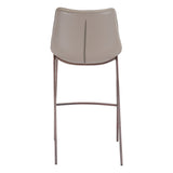 Magnus Bar Stool, Brown, Set of 2-Furniture-High Fashion Home