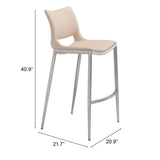 Ace Barstool, Light Pink, Set of 2-Furniture-High Fashion Home