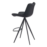 Aki Barstool, Black, Set of 2-Furniture-High Fashion Home
