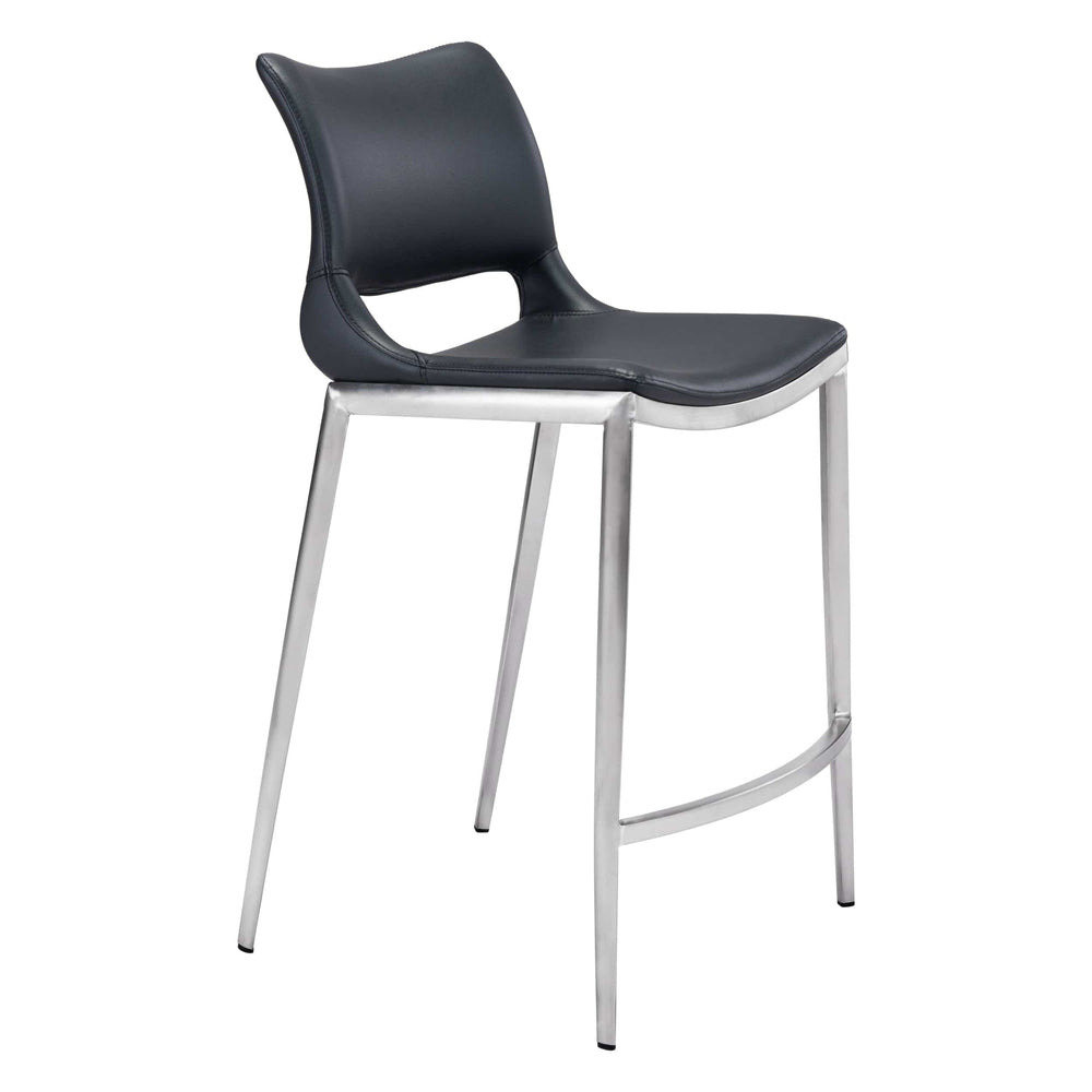 Ace Counter Stool, Black, Set of 2-Furniture-High Fashion Home