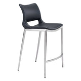 Ace Counter Stool, Black, Set of 2-Furniture-High Fashion Home