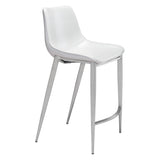 Magnus Counter Stool, White Legs by Zuo