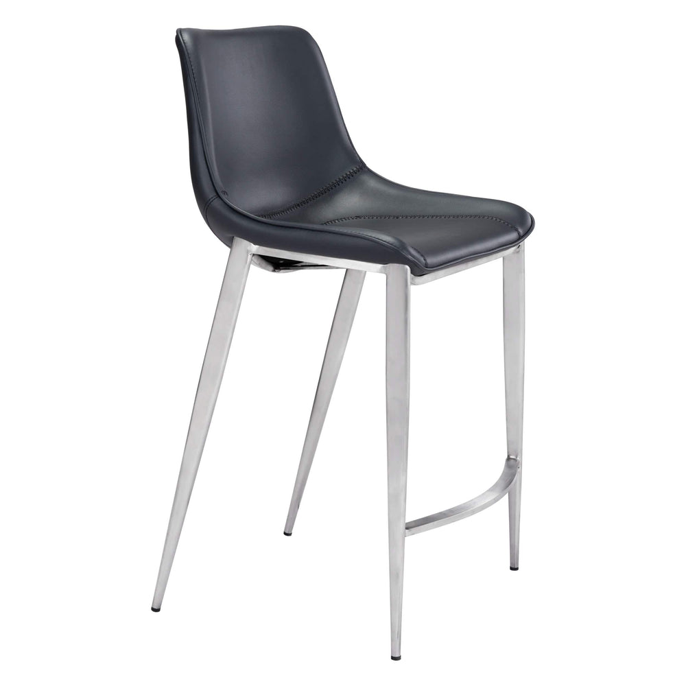 Magnus Counter Stool, Black, Set of 2-Furniture-High Fashion Home
