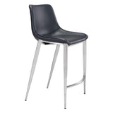 Magnus Counter Stool, Black, Set of 2-Furniture-High Fashion Home