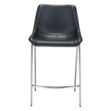 Magnus Counter Stool, Black, Set of 2-Furniture-High Fashion Home