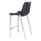 Magnus Counter Stool, Black, Set of 2-Furniture-High Fashion Home