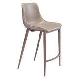 Magnus Counter Stool, Brown Legs by Zuo