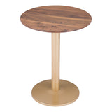 Alto Bistro Table, Brown-Furniture - Accent Tables-High Fashion Home