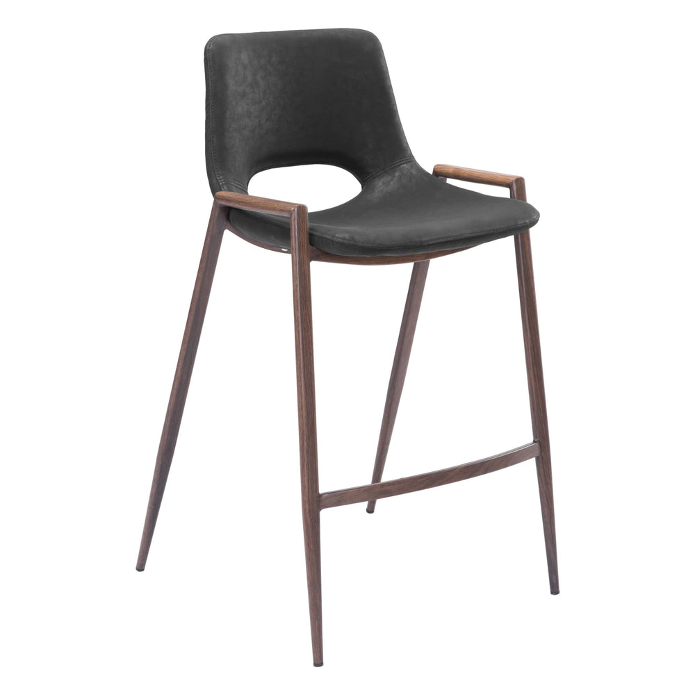 Desi Counter Stool, Black, Set of 2-Furniture-High Fashion Home
