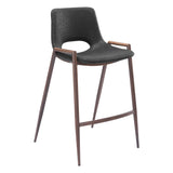 Desi Counter Stool, Black, Set of 2-Furniture-High Fashion Home
