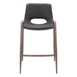 Desi Counter Stool, Black, Set of 2-Furniture-High Fashion Home