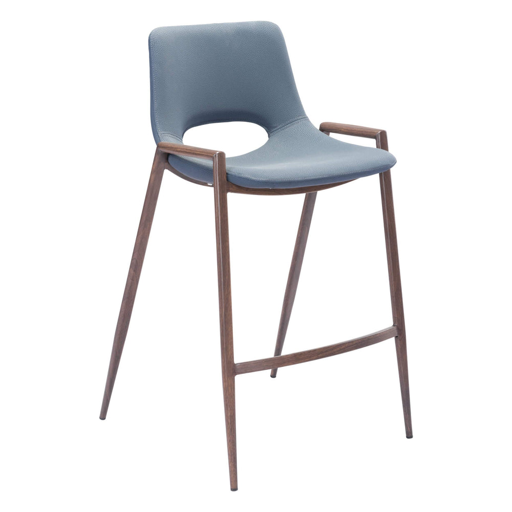 Desi Counter Stool, Walnut by Zuo