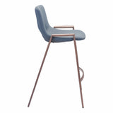 Desi Counter Stool, Azure Gray, Set of 2-Furniture-High Fashion Home