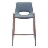 Desi Counter Stool, Azure Gray, Set of 2-Furniture-High Fashion Home