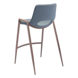 Desi Counter Stool, Azure Gray, Set of 2-Furniture-High Fashion Home