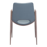 Desi Dining Chair, Azure Gray, Set of 2-Furniture - Dining-High Fashion Home