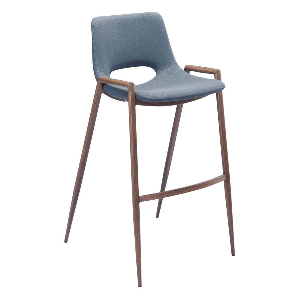 Desi Bar Stool, Walnut by Zuo