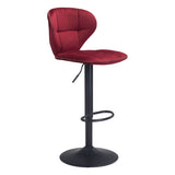 Salem Bar Stool, Red-Furniture-High Fashion Home