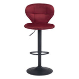 Salem Bar Stool, Red-Furniture-High Fashion Home