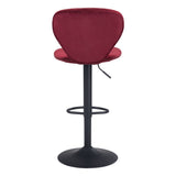 Salem Bar Stool, Red-Furniture-High Fashion Home