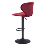 Salem Bar Stool, Red-Furniture-High Fashion Home