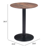 Alto Bistro Table, Brown-Furniture - Accent Tables-High Fashion Home