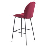 Miles Bar Stool, Red-Furniture-High Fashion Home