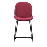 Miles Counter Stool, Red
