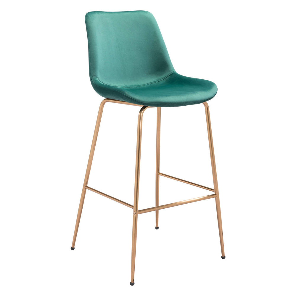 Tony Bar Stool, Green-Furniture-High Fashion Home