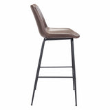 Byron Bar Stool, Brown-Furniture-High Fashion Home