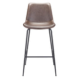 Byron Bar Stool, Brown-Furniture-High Fashion Home