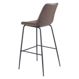 Byron Bar Stool, Brown-Furniture-High Fashion Home
